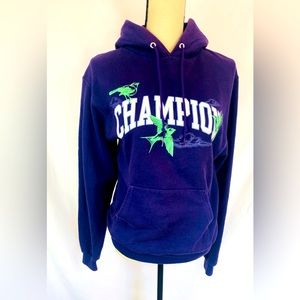 Champion Bird Purple Sweat Shirt Sz S